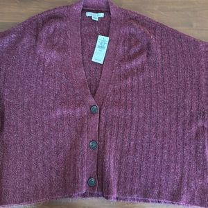 Net American eagle cropped cardigan size large
